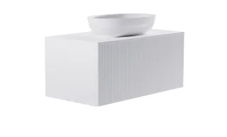 Тумба с раковиной Astra-Form М-40 4631177714931 100 см белый матовый